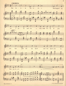 san antonio songsheet