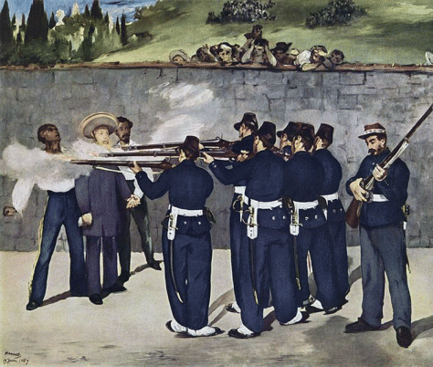 "Execution of Emperor Maximilian of Mexico" by Edouard Manet, 1868