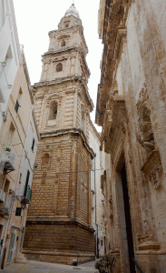 cathedral bell tower and chiesa del purgatorio monopoli