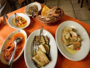 il rifugio della buona stella vegetable antipasto