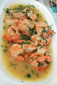 pita merida camarones al ajo