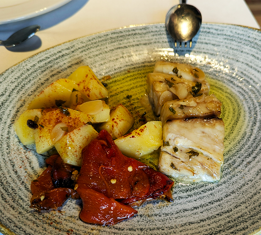 roobalo or sea bass at liberten restaurante