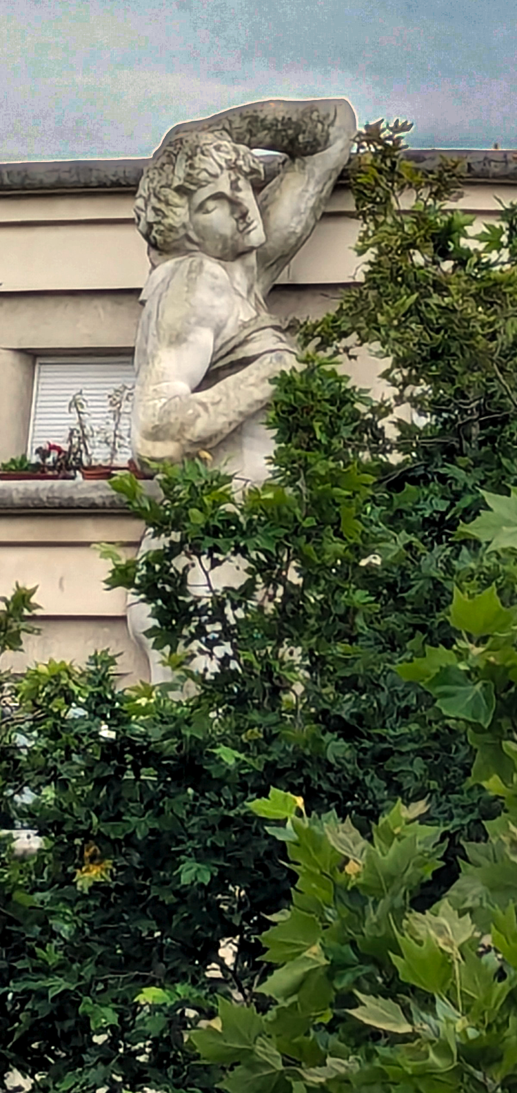 along promenade plantee in Paris