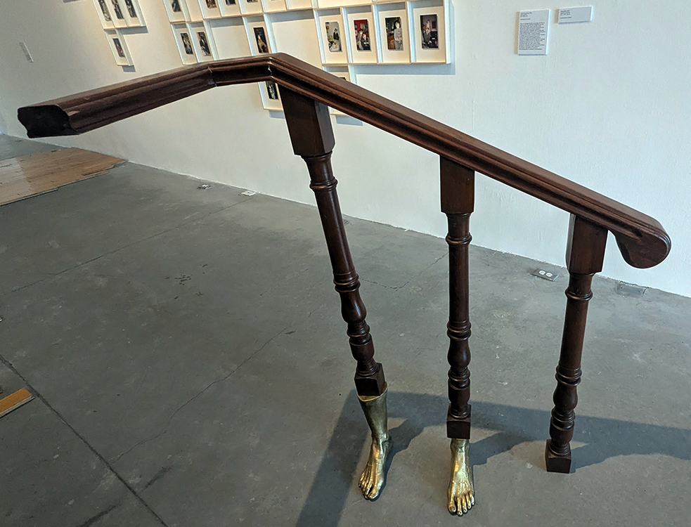 work by alejandra laviada as part of the staircase made the house fall