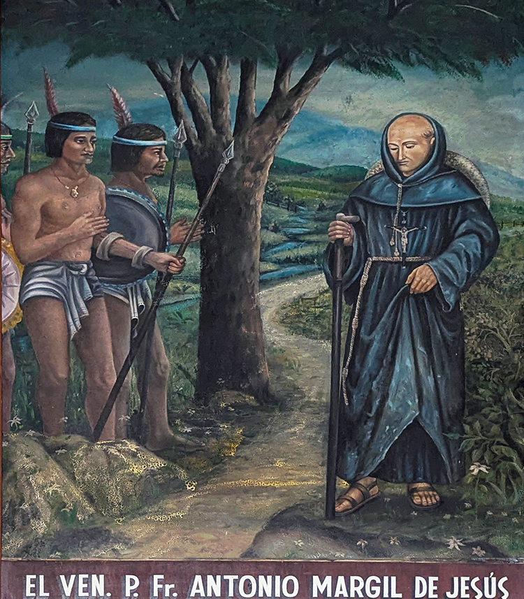 painting of fray antonio margil de jesus