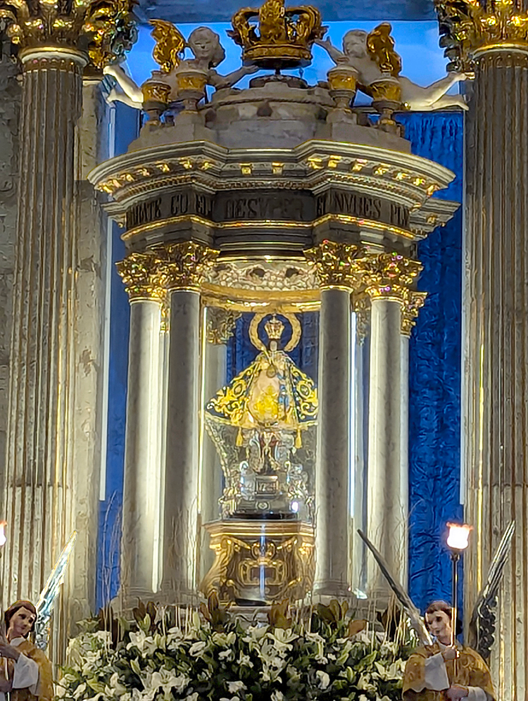 virgin of zapopan in the Basilica of Our Lady of Zapotan