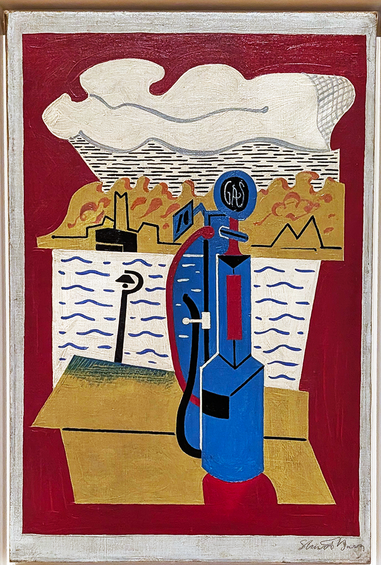 gasoline pump by stuart davis