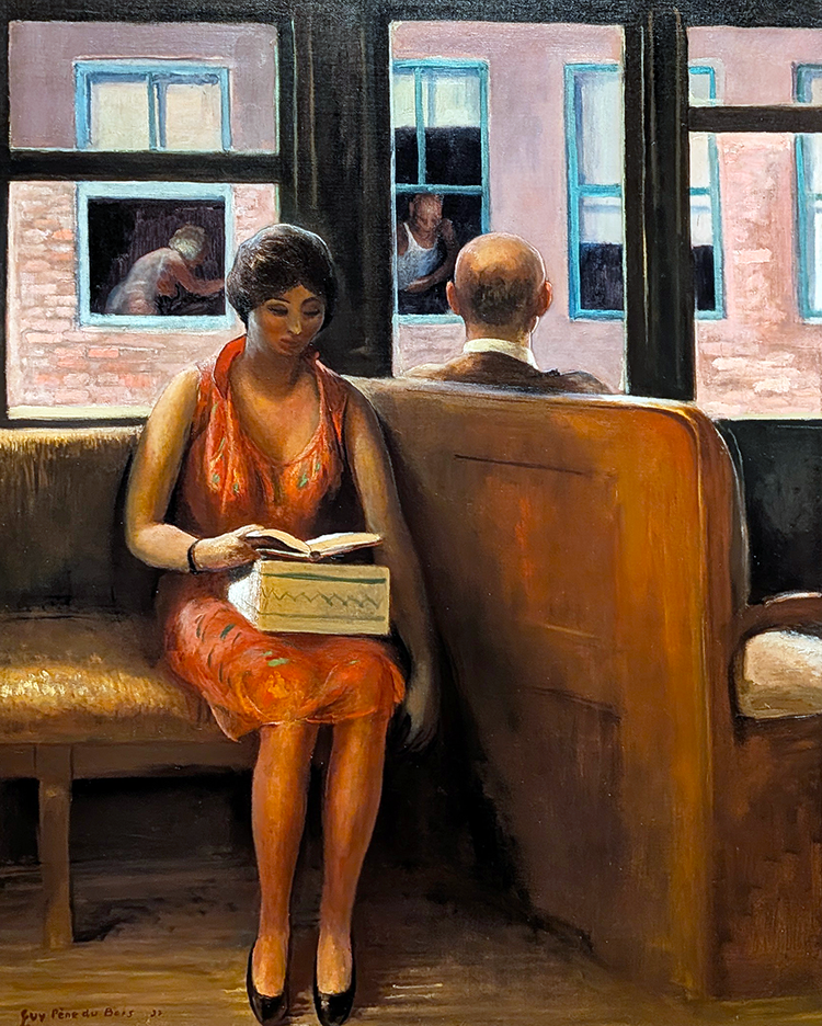 third avenue el painting by guy pene du bois