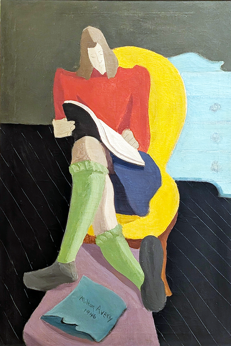 homework painting by milton avery