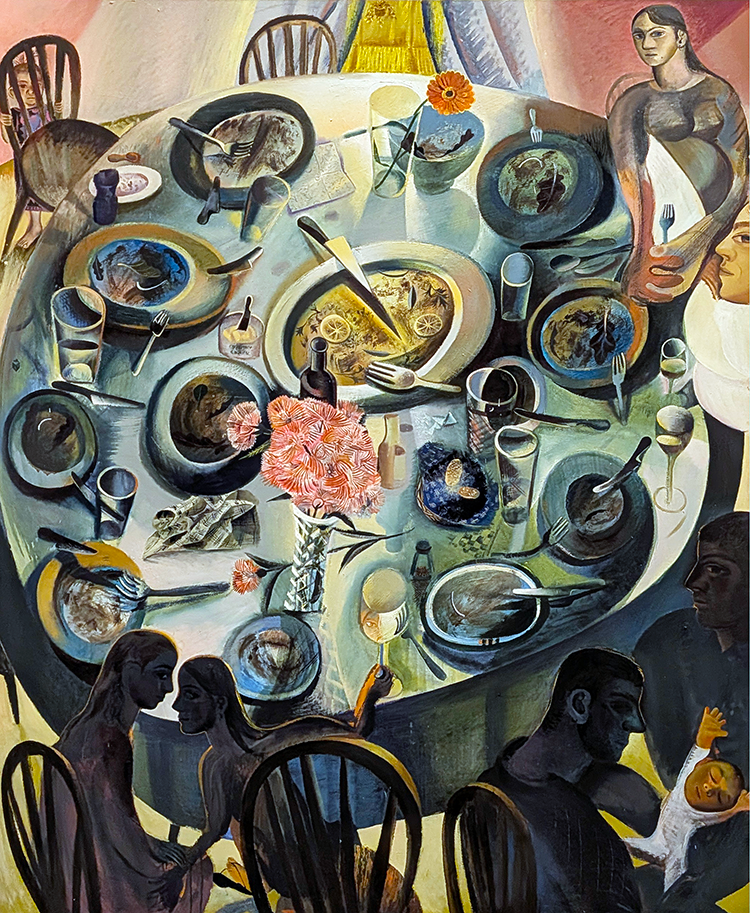 for women only oil painting by louis fratino